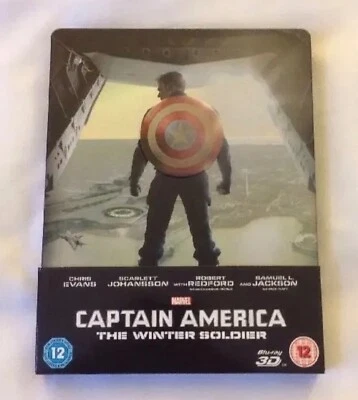 CAPTAIN AMERICA 2 - THE WINTER SOLDIER - LIMITED EDITION STEELBOOK & J CARD RARE - Image 1 of 4