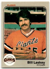 1983 Fleer Bill Laskey Rookie San Francisco Giants #264