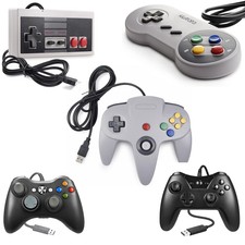 USB SNES /NES/ N64 /Xbox 360 /One Controller Gamepad Joystick for Windows PC MAC