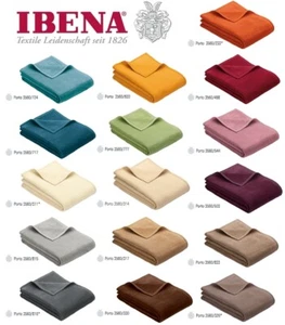 Ibena Wohndecke Uni Kuscheldecke Tagesdecke Sofadecke Decke - Porto - 100x150cm - Bild 1 von 23