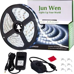 16.4ft White Led Strip Lights, 12V Outdoor 16.4FT, Daylight - Picture 1 of 7