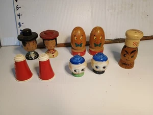 Vintage Lot of Salt & Pepper Shakers. 4 Sets And One Single. - Picture 1 of 19