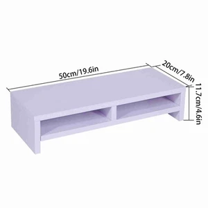 (Weiß)Desktop Monitor Stand LCD TV Laptop Rack Computer Bildschirm Riser Rega KU - Afbeelding 1 van 23
