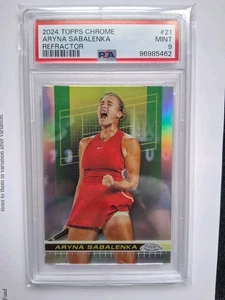 2024 Topps Chrome - Aryna Sabalenka #21 Refractor PSA 9 - Beautiful - Bild 1 von 1