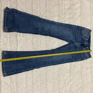 Mädchen Gr. 7 Grace Jeans Blumenmuster Gesäßtaschen Boot Leg Cowgirl Denim Hose - Bild 1 von 10