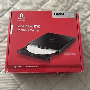 Iomega SuperSlim DVD Portable Writer DVD+-RW/R+-/CD-RW USB 2.0 DVDRW8X-U - Bild 1 von 6
