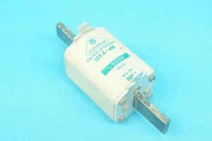 Jean Muller M1A125 NH fuse, 125A 500VAC 120kA, square type aM, size NH1 - Bild 1 von 2