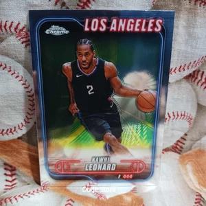 2025 Topps Chrome - Kawhi Leonard #120 - Los Angeles Clippers - Picture 1 of 2