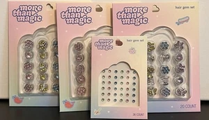 3- More Than Magic Hair Gems Set 20 PC x 3 PLUS 36 count gem stickers Free Ship - Picture 1 of 5
