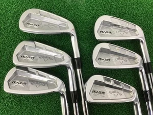 Callaway RAZR X Iron Set 6pcs 5 6 7 8 9 Pw Genuine custom shaft Flex R Forged RH - Picture 1 of 24