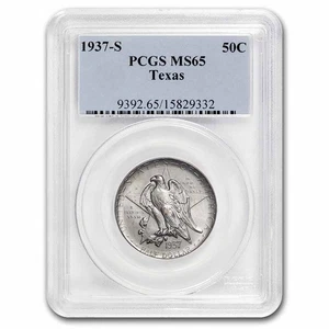 1937-S Texas Independence Centennial Half Dollar MS-65 PCGS - Picture 1 of 3