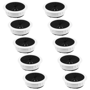 10 Pcs Desktop Wiring Box Grommet Cover Round Table Cable Wire Hole - Afbeelding 1 van 12