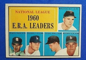 NL E.R.A. LEADERS 1960 - TOPPS 1961 - DRYSDALE - NEAR MINT - MAKE OFFER - Picture 1 of 2
