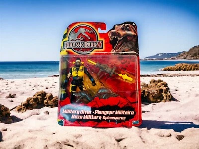 Juego de figuras de dinosaurios Hasbro Jurassic Park III Military Diver & Spinosaurus (2001) Foto 1 de 4