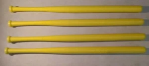 Bate de plástico amarillo nombre oficial de marca Wiffle paquete de 4 bates SOLAMENTE - Imagen 1 de 2