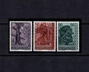 LIECHTENSTEIN 1959 TREES & BUSHES SET OF 3 MINT NEVER HINGED MNH - Picture 1 of 1
