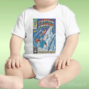 Body Neonato Unisex Capitan America Copertina Fumetto Idea Regalo - Picture 1 of 1