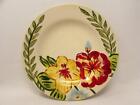 Tropical Hibiscus By Tabletops Unlimited Dinner Plate Red & Yellow Flowers L120