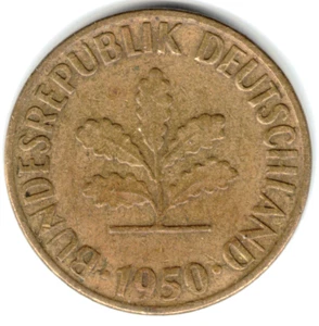 1950 G FIVE PFENNIG DE ALEMANIA ~ LO CALIFICAS ~ POR FAVOR VE EL ESCANEO stk pf 6 - Imagen 1 de 4