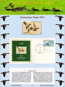 DUCK HUNTING STAMPS CANVAS WALL ART PAINTING PICTURES HANGING POSTERS HOME DECOR - Picture 1 of 1