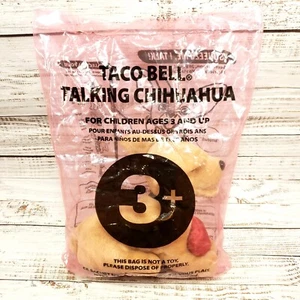 Vintage Taco Bell Yo Quiero Chihuahua cane con cuore giocattolo sigillato non parlante - Foto 1 di 2