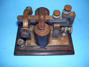 Rare Western Union Sounder, Stamped On Top Bar HCA Co. - Zdjęcie 1 z 12