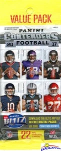 2017 Panini Contenders Football Sealed JUMBO FAT Pack-22 Cards! Mahomes RC Year! - Picture 1 of 1