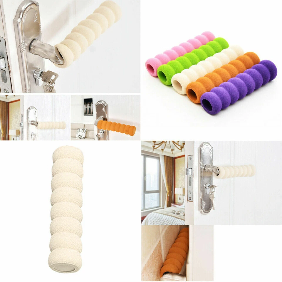 Baby Türgriff Stoßfänger Saug Türknauf Abdeckung Handschuhe Wandschutz Dekor - Bild 1 von 4