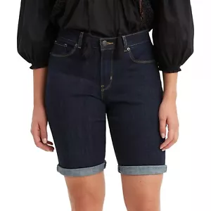 LEVI'S Women's Bermuda Shorts, Royal Rinse, 14/W32 - Picture 1 of 1