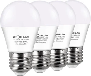 25 Watt Equivalent Light Bulbs, A15 LED Bulb 3W E26 Base 2700K Warm White.. - Picture 1 of 8