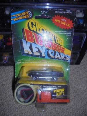 BRAND NEW KIDCO GLOWIN BURNIN KEY CARS~CHEVY CORVETTE~MINT ON CARD~RARE~HTF~L@@K - Image 1 of 3