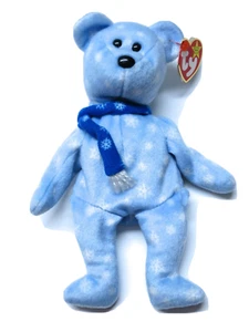 TY Beanie Baby - 1999 Holiday Blue Peluche 8,5" MWMTs Juguete de Peluche NUEVO - Imagen 1 de 5