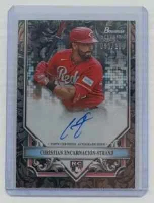 2024 Bowman Sterling Christian Encarnacion-Strand Silver Auto RC 093/100 - Image 1 of 2