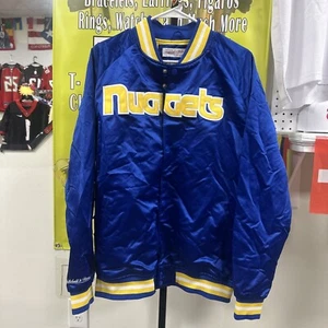 Chaqueta ligera de satén Mitchell & Ness HWC NBA Denver Nuggets para hombre talla L - Imagen 1 de 14