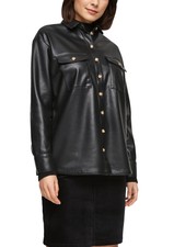 s.Oliver RED LABEL Women Hemdbluse aus Kunstleder Neu