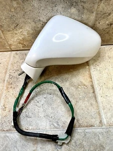 ✅2007-2009 LEXUS LS460 Left Driver Side WHITE 14 Wire Door Mirror Power OEM - Picture 1 of 13
