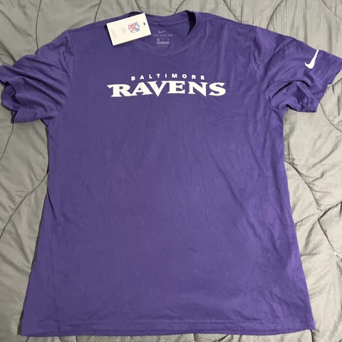 New Men’s Nike Baltimore Ravens T-Shirt XL 22”pit-pit Cover