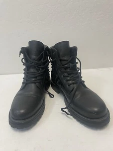 VALENTINO GARAVANI Made in Italy Rockstud Combat Boots in Black Size 43 $1295 - Picture 1 of 7