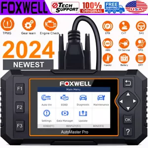 FOXWELL All System OBD2 Scanner Oil EPB DPF TPMS Reset Code Reader Free Update - Foto 1 di 18