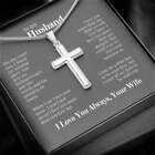 To My Husband Cross Necklace