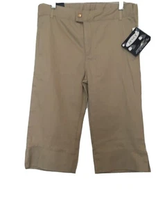 Denice Girls School Uniform Casual Capri Pants Size 16 Khaki - Picture 1 of 12