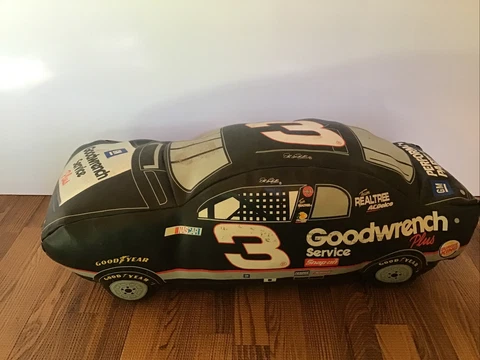 Vintage Dale Earnhardt #3 NASCAR Zipper Pouch Vinyl Covered Plush Key Ring Cover