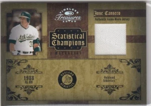 2005 Jose Canseco Timeless Treasures Statistical GAME JERSEY /25 - #33 A's - Picture 1 of 1