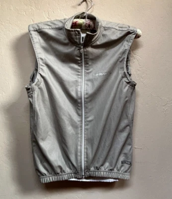 Campagnolo Womens Full-Zip Bicycle Cycling Jersey Wind Vest Small Gray Pockets - Image 1 of 4