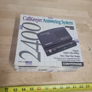 Conair Call Keeper Digital Phone Answering Machine TAD2400B Black TAPELESS - Picture 1 of 10