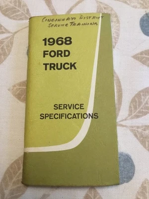 Ford Truck 1968 manual de especificaciones de servicio - Bronco Econoline Trucks Foto 1 de 4