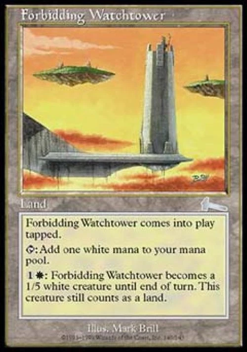 MTG English Forbidding Watchtower Light Play Foil Urza's Legacy - Image 1 of 1