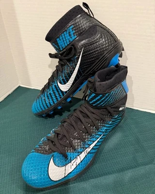 Christian McCaffrey 签名 Nike Cleat JSA COA 亲笔签名鞋 双黑豹 — 第 1/4 张图片