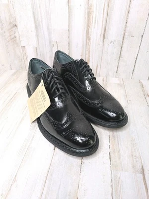 NEW Executive Imperials Men's Dress Shoes Wingtip Oxford Black Leather Size 9 D - Image 1 of 4