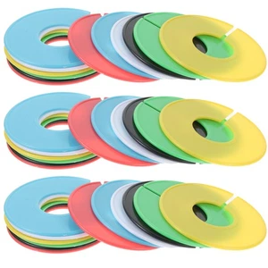 30 Pcs Plastic Clothes Size Dividers Bright Color Round Closet Sorting - Picture 1 of 12